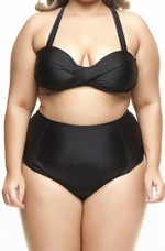 Sutiã Plus Size Bojo, Alças Cruzadas, Preto