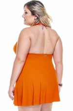 Maiô Plus Size Saída Com Bojo, Açafrão