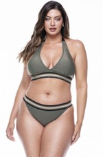 Sutiã Plus Size Frente Única, Bojo Removível, Cedro