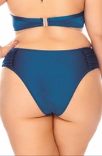 Calcinha Plus Size Drapeada Nas Laterais Na Cor Galáxia