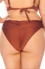 Calcinha Plus Size Drapeada Cobre