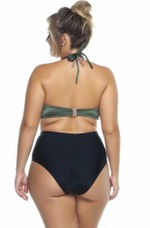 Sutiã Plus Size Drapeado, Arco, Bojo, Amarrado, Croco