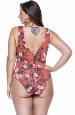 Maiô Plus Size Com Bojo, Argola No Busto Oriental