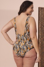 Maiô Plus Size Com Bojo, Ideal Para Mulheres Com Mais Barriga, Namíbia