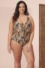 Maiô Plus Size Com Bojo, Ideal Para Mulheres Com Mais Barriga, Namíbia