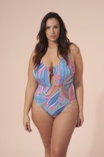 Maiô Plus Size Com Bojo, Argola No Busto Paradise