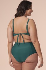 Sutiã Plus Size Drapeado, Bojo, Alça Regulável, Hortelã