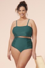 Sutiã Plus Size Faixa, Alça Fina Fixa, Hortelã