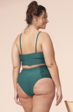 Sutiã Plus Size Faixa, Alça Fina Fixa, Hortelã