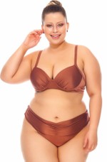 Sutiã Plus Size Drapeado, Bojo, Alça Regulável, Cobre