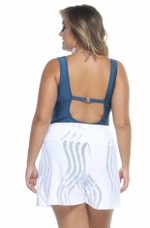 Short Plus Size Em Renda, Branco