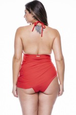 Maiô Plus Size Saída Com Bojo, Flâmula