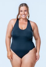 Maiô Fio Com Bojo Plus Size Preto