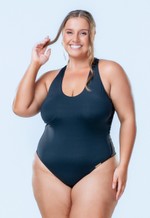 Maiô Fio Com Bojo Plus Size Preto