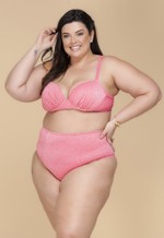 Sutiã Plus Size Drapeado, Bojo, Alça Regulável, Aurora