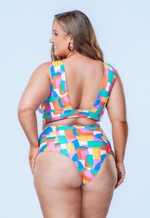 Sutiã Top Plus Size Com Bojo, Alças Largas, Brasilidade