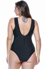 Maiô Plus Size Com Bojo, Quatro Cores Preto, Damasco, Telha, Pérola