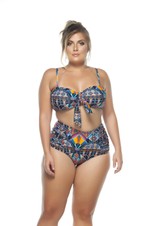 Sutiã Plus Size Faixa, Alças Removíveis, Bojo, África