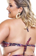 Sutiã Plus Size Bojo, Arco, Laço Frontal, Animal Print