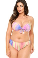 Calcinha Plus Size Tradicional Estampa Aurora