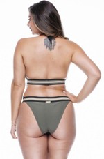 Calcinha Plus Size Cavada Estilo Militar Cedro