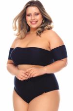 Sutiã Plus Size Bojo, Arco, Manga Removível, Preto