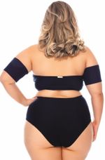Sutiã Plus Size Bojo, Arco, Manga Removível, Preto