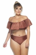 Calcinha Plus Size Tradicional Cobre