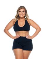 Sutiã Plus Size Costas Nadador, Preto