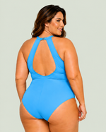 Maiô Plus Size Estilo Gargantilha, Com Bojo, Noronha