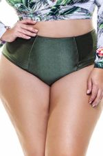 Calcinha Alta Plus Size Estilo Hot Pant Croco