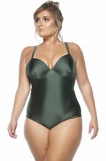 Maiô Plus Size Com Arco E Bojo, Croco