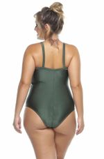 Maiô Plus Size Com Arco E Bojo, Croco