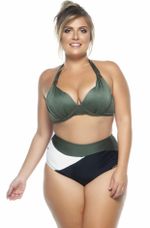 Sutiã Plus Size Drapeado, Arco, Bojo, Amarrado, Croco