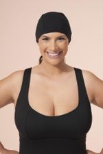 Touca Plus Size Para Hidroginástica, Preto