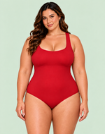 Maiô Plus Size Para Hidroginástica, Vermelho