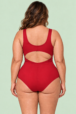 Maiô Plus Size Para Hidroginástica, Vermelho