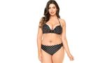Sutiã Plus Size Bojo, Arco, Franzido Frontal, Poá