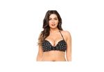 Sutiã Plus Size Bojo, Arco, Franzido Frontal, Poá