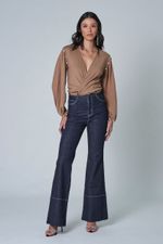 Cachcouer Tricot Aysel Bordado Pérolas Grandes