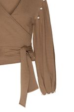 Cachcouer Tricot Aysel Bordado Pérolas Grandes