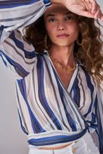 Blusa Coach Coeur Aura Listrado