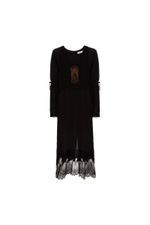 Vestido Midi Decote Profundo Adelia Crepe
