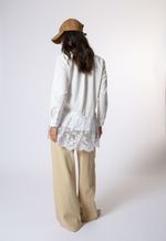 Camisa Manga Longa com Renda Monte Carlo