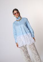 Camisa Manga Longa com Renda Monte Carlo