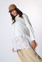 Camisa Manga Longa com Renda Monte Carlo