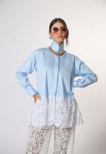 Camisa Manga Longa com Renda Monte Carlo