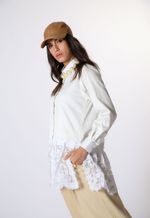 Camisa Manga Longa com Renda Monte Carlo