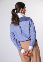 Camisa Bleu Rayé