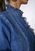 Camisa Jeans Bleu Nuit